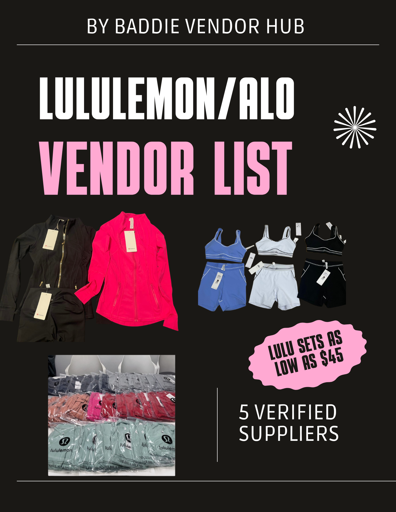 Lululemon/Alo Vendor List